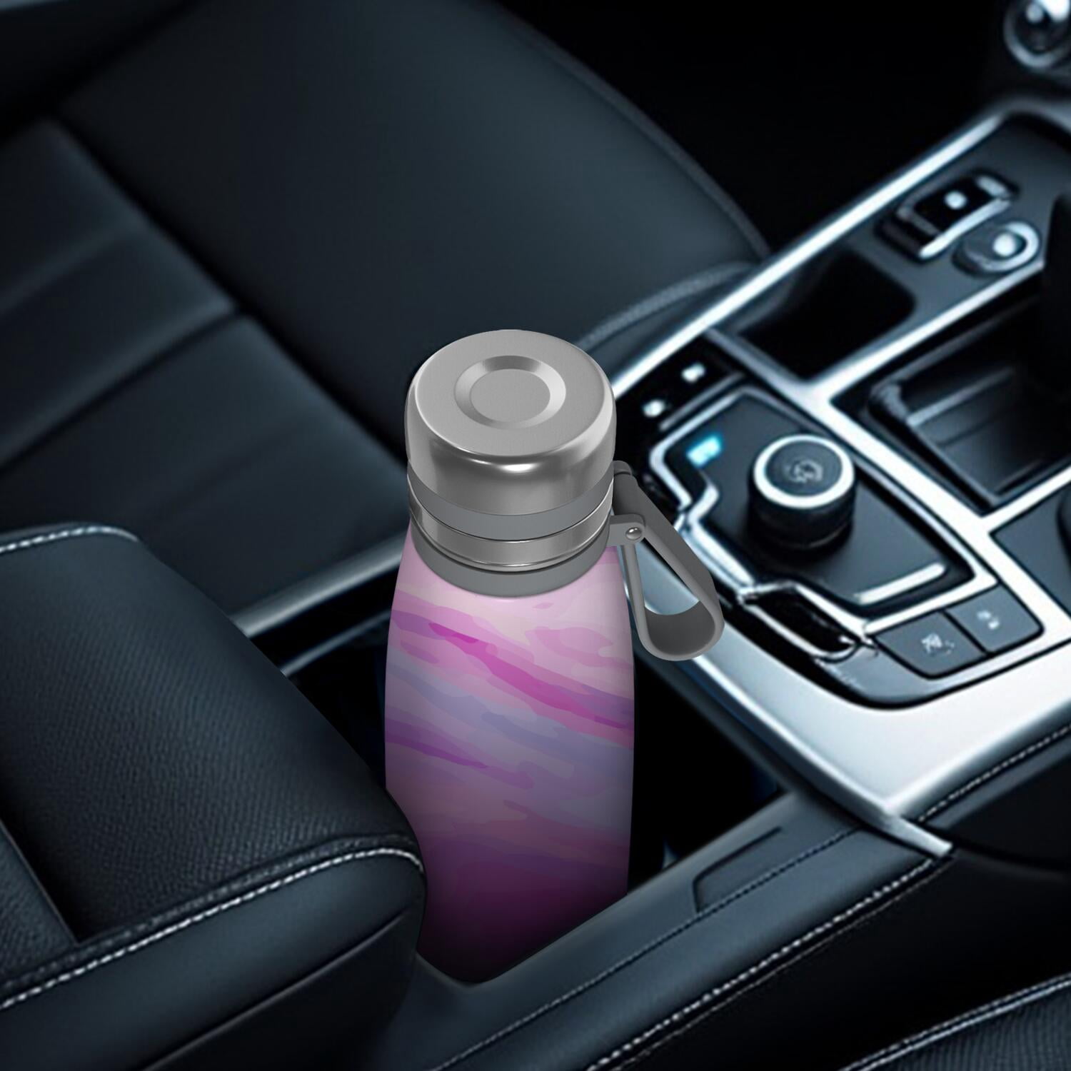 29oz Insulated Water Bottle with Tea Infuser, Stainless Steel Travel Mug, Liquid & Marble Print