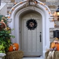 thumbnail image 4 of Decoración de Halloween Decoraciones de Halloween Corona de Puerta Corona de Flores de Plumas Negras Colgante de Puerta de Pared Decoración de Fiesta de Festival Decoraciones(Buy 2 Save 10%), 4 of 9