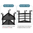 thumbnail image 3 of Adjustable Office Cubicle Corner Shelf with Hooks, Multi-Purpose Storage Organizer for Cubicle Workspace, Home Office Organization Essential, 3 of 5