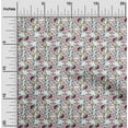thumbnail image 1 of oneOone Viscose Jersey Fabric Leaves & Floral Block Printed Craft Fabric BTY 60 Inch Wide, 1 of 4