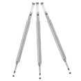 thumbnail image 4 of HIAKDOFT 3 Pcs Outils de Manucure Pousseur de Cuticules Argenté pour Amateurs d'Ongles Routine, 4 of 8