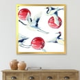 thumbnail image 3 of Designart 'Red Full Moon With Asian Crane Bird' Traditional Framed Art Print, 3 of 4