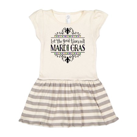 

Inktastic Let the Good Times Roll Mardi Gras Gift Toddler Girl Dress