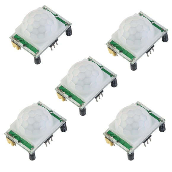 MasteelfCA 5 Pcs HC-SR501 Modules de Capteur de Mouvement PIR Infrarouge pour Pyroélectrique du Corps Humain
