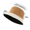 thumbnail image 2 of TOPTIE Reversible Block Corduroy Bucket Hat 2-in-1 Unisex Sun Hat for Outdoor-KHAKIBEIGE, 2 of 8