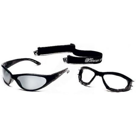 Body Specs BSG Polarized Sunglasses with Black Matte Frame and Grey Polarized Le