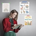 thumbnail image 4 of 1 pc 1 Pc Cartoon Dinosaur Print Wall Poster Study Learing Wall Chart Educational Dinosaur Poster Classroom Decor for Kindergarten Early Years Nursery School 28x35cm/11x13.7", 4 of 7