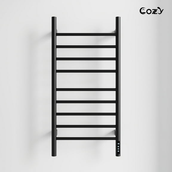 COZY  Heated Towel Warmer Rack for Bathroom with Timer & Adjustable Temperature EB03-BL-193504