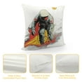 thumbnail image 4 of Autua Space Exploration Graphic Decorative Cushion Throw Pillow Cover for Home Couch Living Room Bed Sofa - Short Plush Pillowcase 1PC 18x18in, 4 of 5