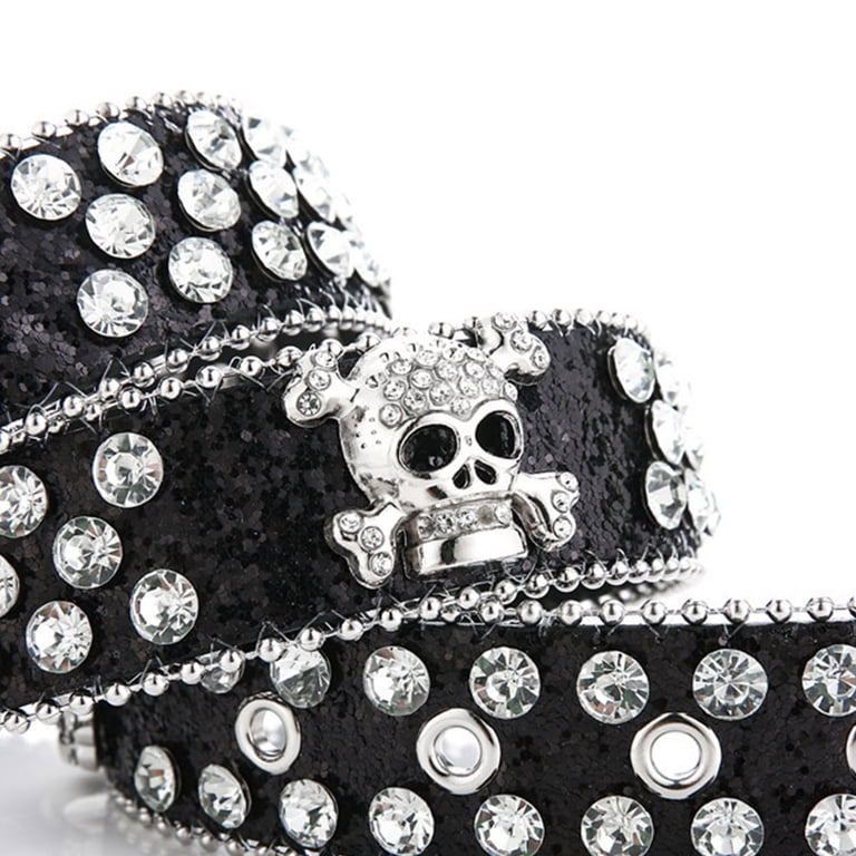 MINGPAI Head Skull Buckle Belts Women Pu-leather Gothic Y2k  display picture 3