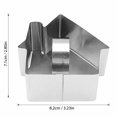 thumbnail image 3 of Stainless Steel House-Shaped Cake Mold for Cheesecake, Cookie, Biscuit - 3.23 X 2.8 Inch, 3 of 6