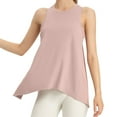 thumbnail image 1 of HJYCHN Hauts de Gilet pour Femmes Hauts de Sport Quotidiens pour Femmes Yoga Col Rond Sans Manches Dos Découpé Design Style Confort Hauts pour Femmes Rose G, 1 of 5