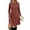 Orange, variant on BLTIBY Long Sleeve Sweater Dress Fall Dresses Round Neck Empire Waist Baby Doll Casual Dresses Fashion Comfort Gray XXL