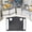 black Non slip mat, variant on Voxware Walkers Tray Craft Replacement Portable Food Tray for Meals Nursing Everyday gray