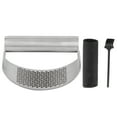 thumbnail image 1 of Garlic Press, Garlic Mincer, Corrosion Resistant And Rust Resistant Humanized Arc-Shape Durable Strong And Durable For Kitchen Home Camping Garlic, 1 of 8