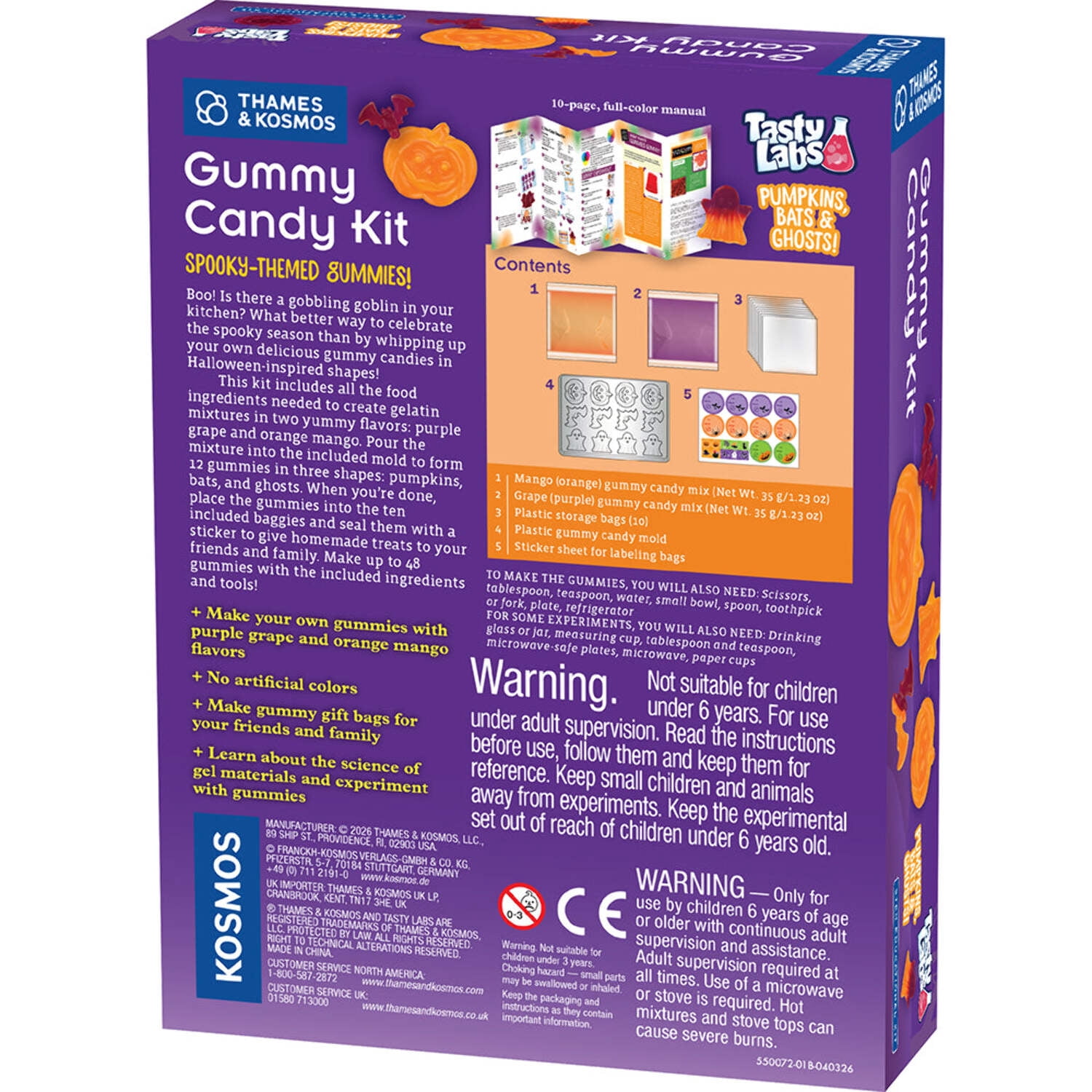 Gummy Candy Kit - Pumpkins, Bats &amp; Ghosts, (Hardcover)