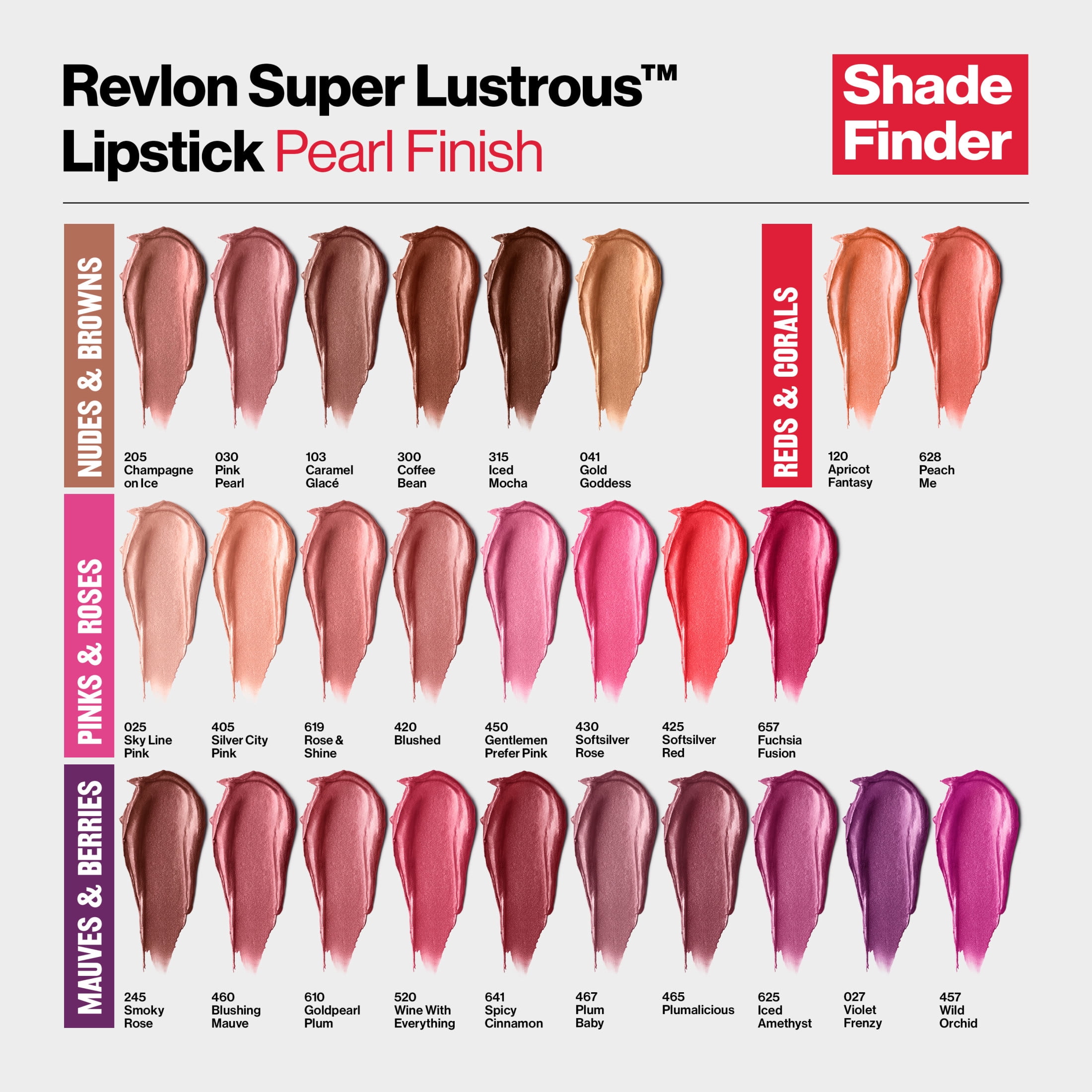 Revlon Super Lustrous Pearl Lipstick, Creamy Formula, 425 Softsilver Red, 0.15 oz