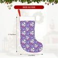 thumbnail image 4 of Naloa Owl And Flowers Christmas Stockings Decorations, Xmas Ornaments, DIY Personalized Farmhouse Decor for Home Family Party Tree, 4 of 7
