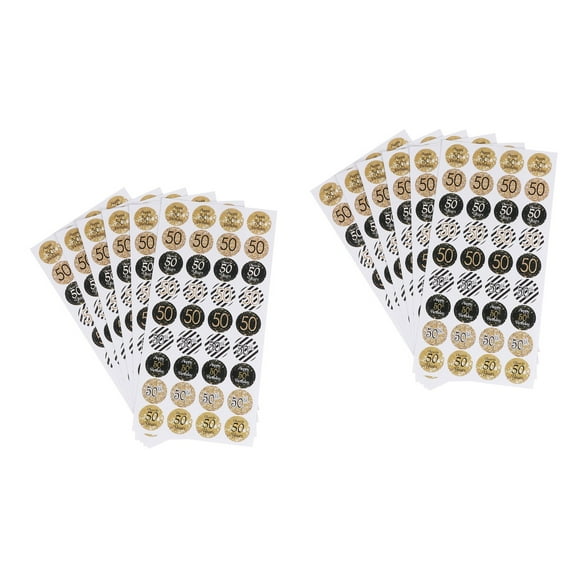 Raindrops Photography Props Golden Sticker for Birthday Celebration 432Pcs