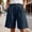A12 Navy, variant on Xdegoge Wide Leg Bermuda Shorts for Women High Waisted Casual Knee Length Bottoms with Pockets Pleated Dress Shorts Flattering Work Office Trousers