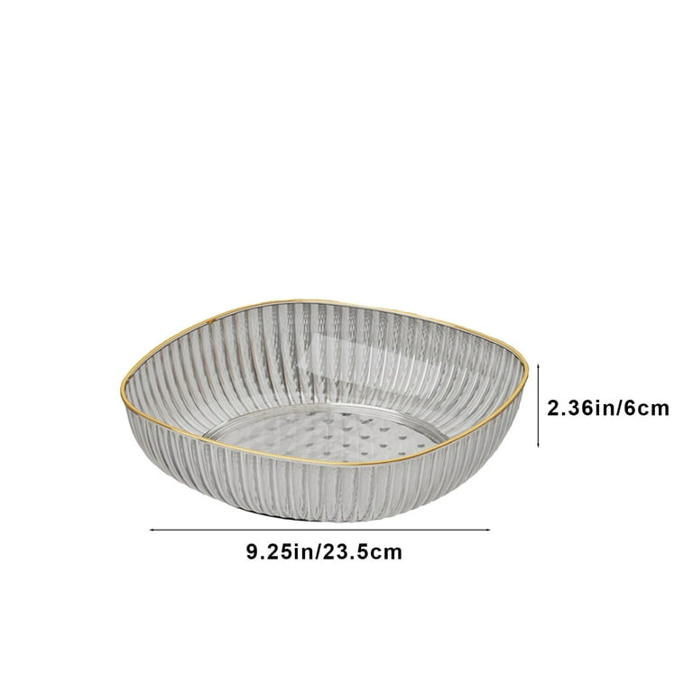 TFYZYY Crisp Plastic Fruit Bowl Snack Serving Tray for Hotels