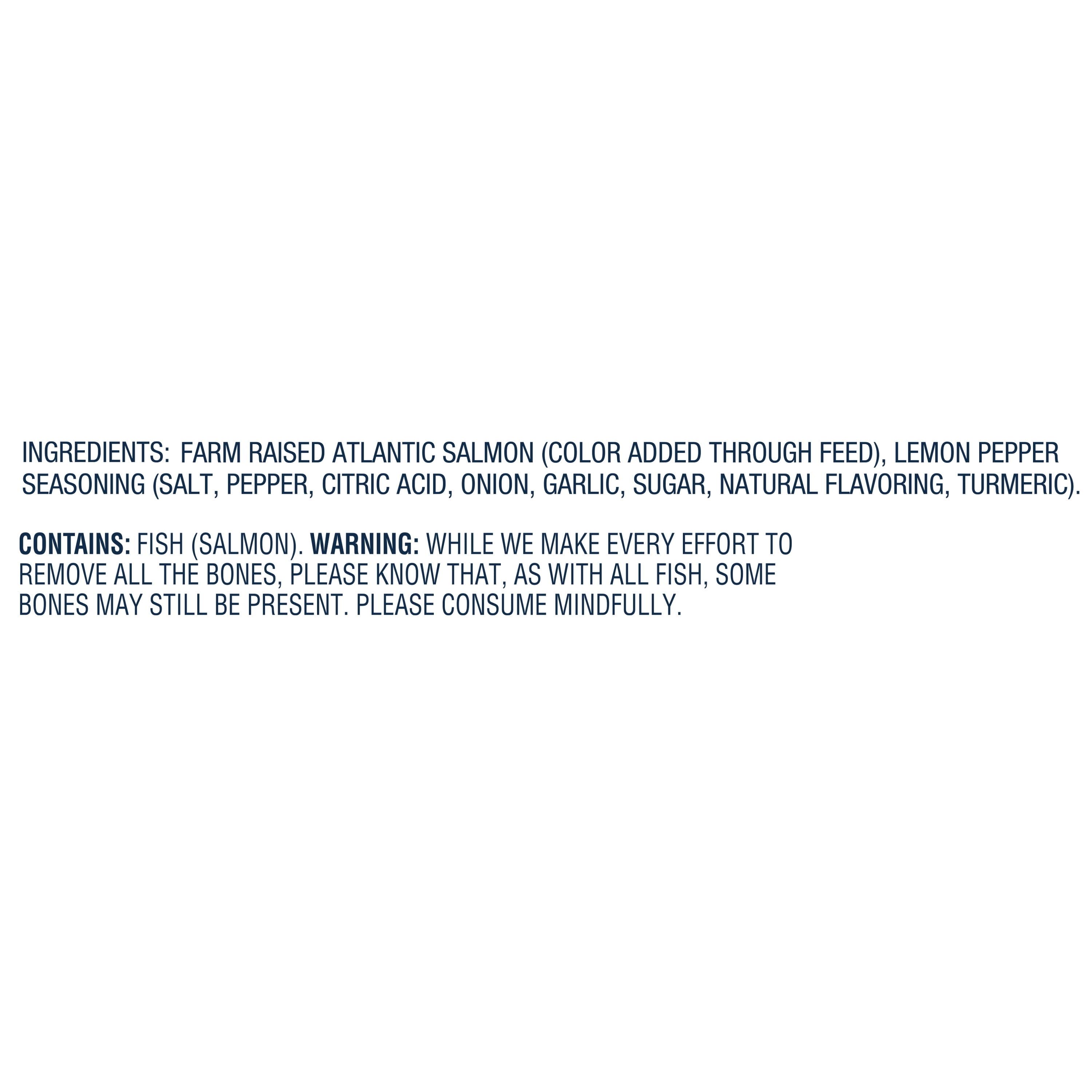 Latitude 45 Frozen Lemon Pepper Atlantic Salmon, 1 lb. Bag