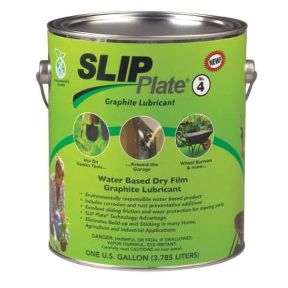 SLIP PLATE SLIP4-4X1G Dry Film Graphite Lubricant, 1 Gal.
