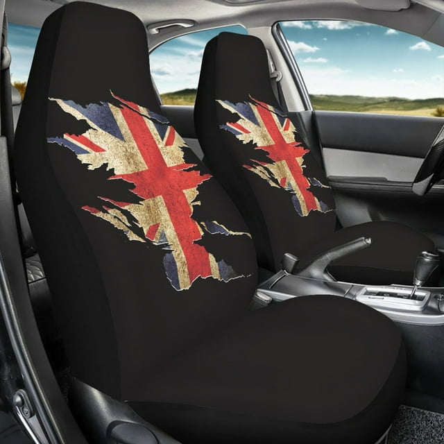 Funda para asiento de coche, tela elástica, transpirable y fina, 2 piezas, con respaldo alto y accesorios