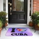 thumbnail image 4 of Alfombra de baño antideslizante supersuave con la bandera cubana I Love Cuba para baño, cocina, dormitorio, hogar, 15,75 x 23,62 pulgadas, 4 of 6