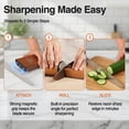 thumbnail image 2 of Professional Rolling Knife Sharpener Set - 15° 20° Dual Angle Diamond Ceramic Discs + Cut Resistant Glove, 2 of 6