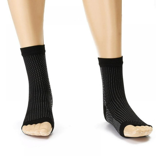 Men Ankle Heels Support Compression Foot Protect Angel Sleeve Heel Arch Support Pain Relief Hot Socks 1pair