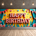 thumbnail image 5 of Illuminated Letter Happy Birthday Banner with Casino Chip Balloon Elements Party Backdrop Decoration for Birthday Party Photography Props and Decorations, 5 of 7