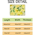 thumbnail image 2 of SKYSONIC Doormat Lemon with Tropical Leaves Flowers Lightweight Non Slip Indoor Outdoor Entryway Rugs Floor Mat for Bathroom Kitchen Entrance 31x20in, 2 of 6