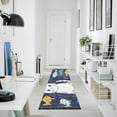 thumbnail image 5 of Cute Cat with Fish Bedroom Runner Rug 2'x 6' Non Slip Carpet Indoor Home Area Rug Living Room, 5 of 8