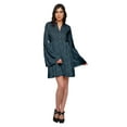 thumbnail image 2 of Moomaya Pleated Dress For Women Plus Size Mini Dress With Long Bell Sleeve, 2 of 6