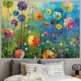 thumbnail image 2 of PIKWEEK Dandelion Tapestry, Watercolor Abstract Floral Arrangement with Botany Inspirations Nature, Wide Wall Hanging for Bedroom Living Room Dorm Painting, 2 of 6