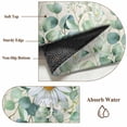 thumbnail image 6 of Green Eucalyptus Leaves 2'x6' Runner Rugs for Hallway Kitchen Bedside Non Slip, Spring Daily Flowers Botanical Linen Entryway Rug Runners with Rubber Backing, Long Carpet Runner for Laundry Room, 6 of 8