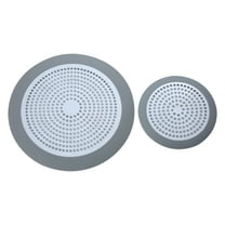 Mainstays Universal Drain Strainer 2-Pack Stainless Steel Shower & Sink Strainers with Rubber Gaskets