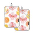 thumbnail image 7 of Yayeee Pot Holders Kitchen Heat Resistant with Pocket 7"x9.8" Cotton Oven Cooking Hot Pads, Floral Orange, 7 of 7