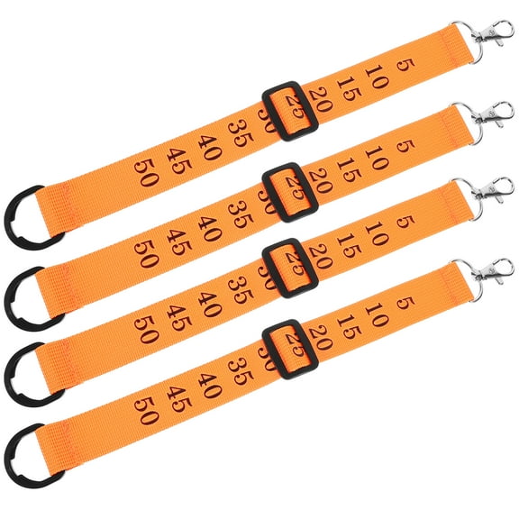 Referee Gear Chain with Wristband Design for Comfortable Use Orange PP Polyester 4pcs