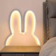 thumbnail image 1 of Lámpara de pared con forma de conejo, luz LED de gran tamaño, luz de noche pequeña, decoración, lámpara de conejo con enchufe USB, 1 of 6
