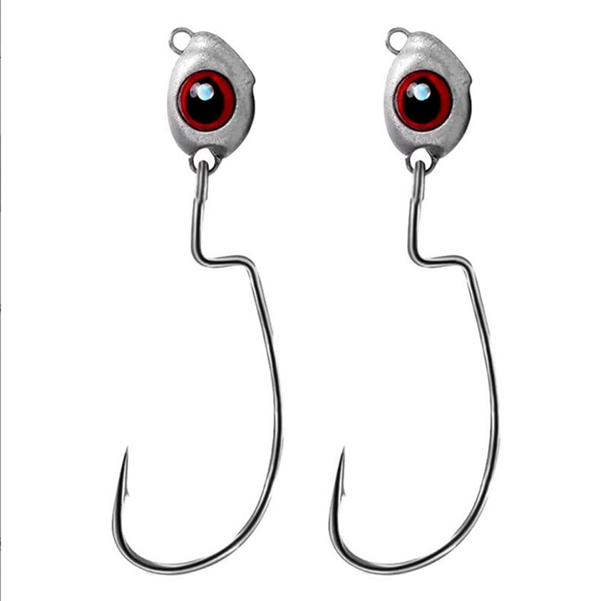 20PCS Swimbait Jig Head Hooks  Bass Fishing Texas Jig Head EWG Hook Freshwater