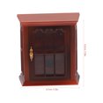 thumbnail image 4 of OULII Tiny Cabinet Model Plastic Brown Storage for Micro Landscape Bedroom Decor 1Set, 4 of 7