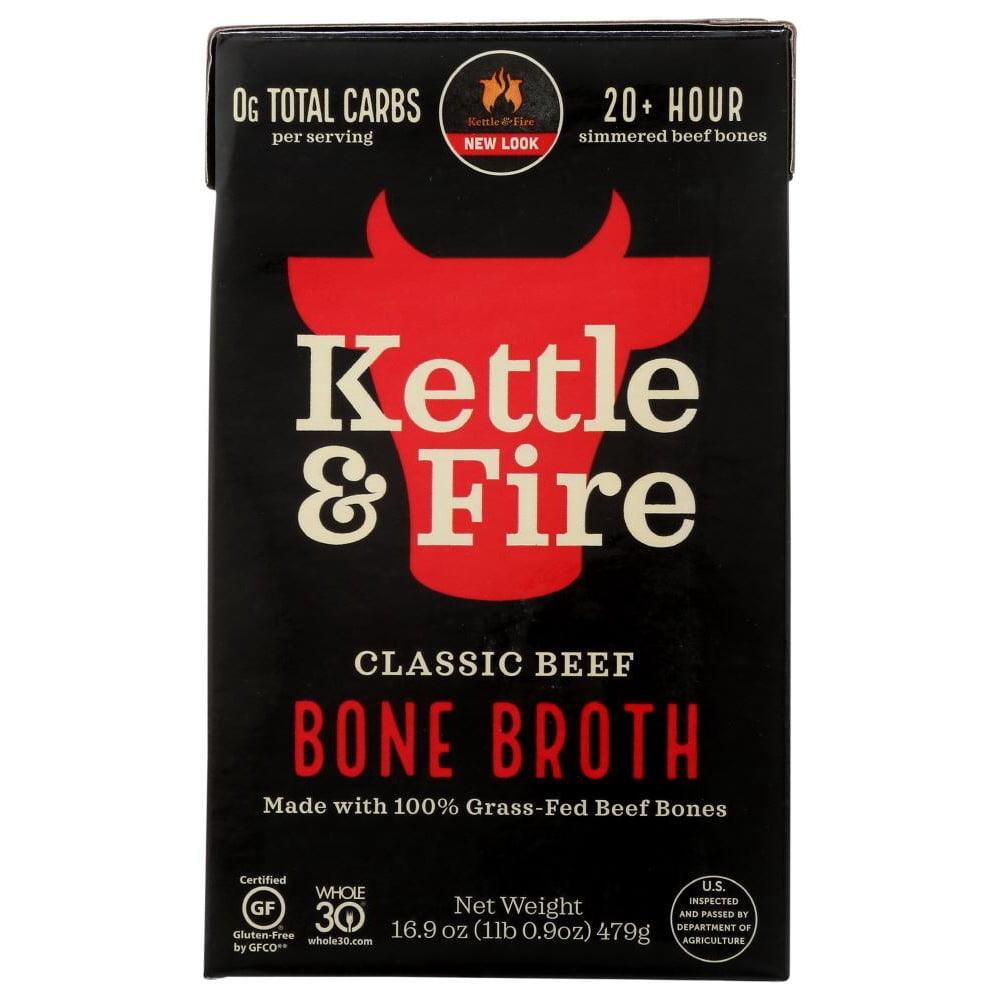 [8 5 17] Kettle And Fire Bone Broth,Beef,Grass Fed, 6 x 16.2 oz… (Pack