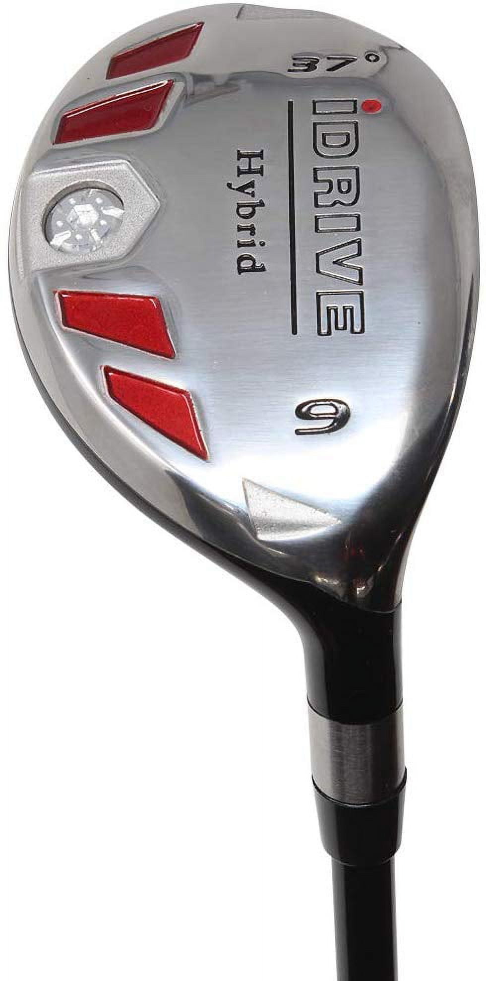 iDrive Hybrids Senior Men's All True Complete Full Set, Includes: #1, 2, 3, 4, 5, 6, 7, 8, 9, PW, SW, LW. Senior Flex with Tacki-Mac Midsize Grips Right Handed Utility A Flex Clubs