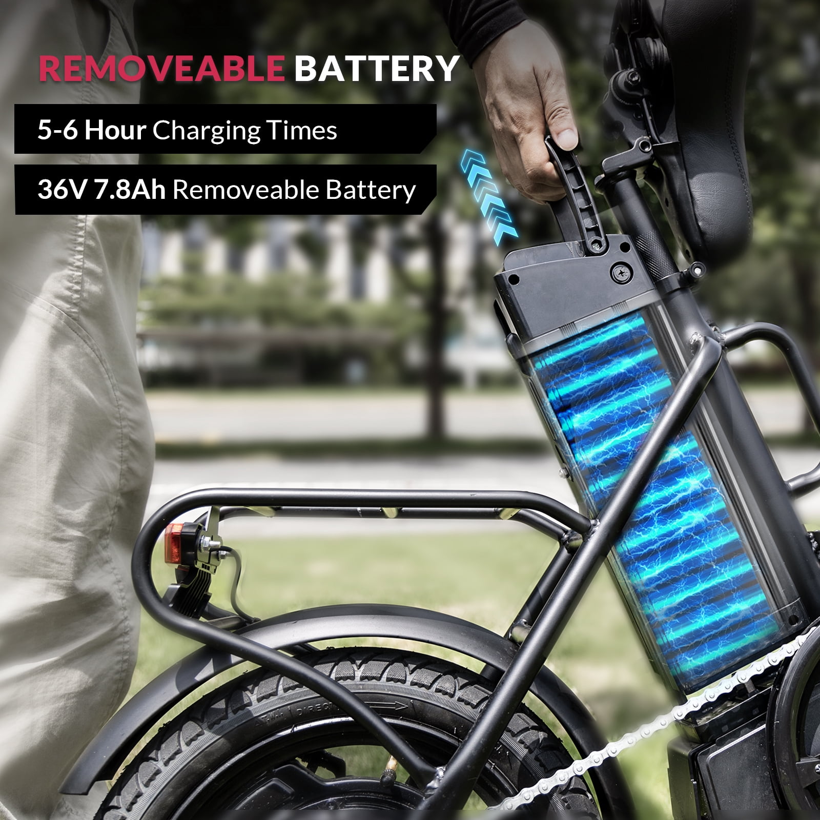 Windone Electric Bike for Adults and Teens, Max 19MPH Speed&28 Miles Range (PAS), 500W Peak Motor and Lightweight & Portable, Dual Shock Absorbers,14" Foldable ebike