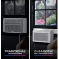 thumbnail image 2 of Restored GE Profile ClearView 8,300 BTU Smart Ultra Quiet Wifi Window Air Conditioner (Refurbished), 2 of 22