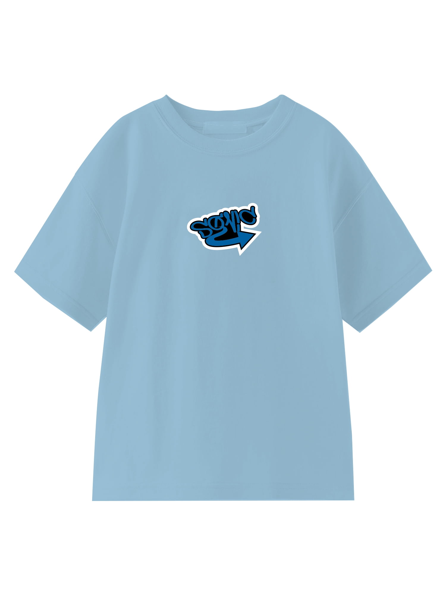 Sonic the Hedgehog Boys' Embroidered Tee with Short Sleeves, Sizes 4-18