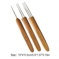 thumbnail image 2 of Crochets pour Dread Lock, Accessoires de Fixation pour Dreadlocks, Aiguilles pour Cheveux, Crochets Simples Doubles Triples pour Tresses, Usage Artisanal Type4, 2 of 6