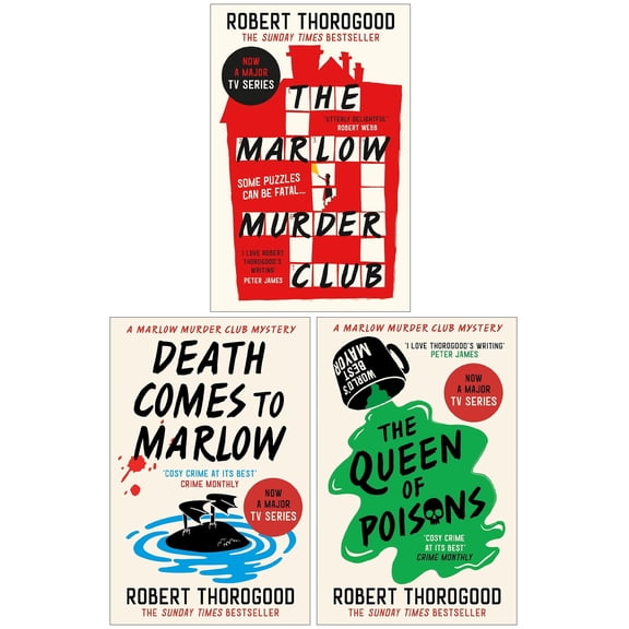 The Marlow Murder Club Mysteries By Robert Thorogood 3 Books Set - Fiction - Paperback